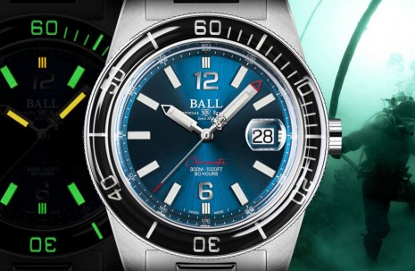 波爾表Engineer M潛水錶有藍寶石錶圈加微型氣燈強化性能與專業規格