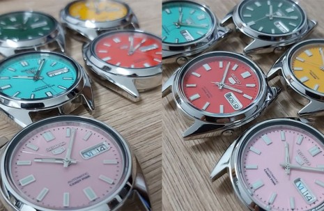 SEIKO精工5號彩色漆面 Oyster Perpetual 5個顏色都想要