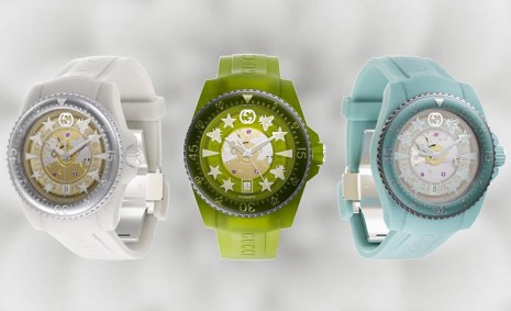 GUCCI Dive潛水錶採用植物性塑膠搭再生鋼錶殼傳達環保理念