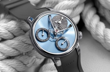 MB&F LM EVO分離式擒縱手錶新增鈦金屬“冰晶藍”面盤組合