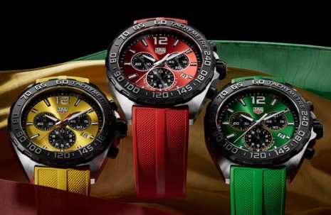 泰格豪雅Formula 1 F1系列以鮮豔顏色賦予石英計時碼錶賽車動感