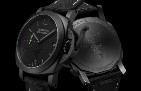 沛納海攜手電競周邊品牌RAZER雷蛇打造Luminor限量聯名錶