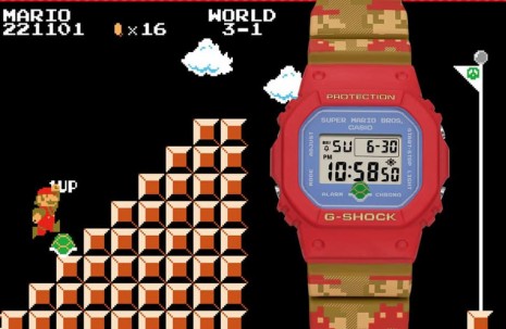 G-SHOCK也和超級瑪利歐聯名 經典電動遊戲碰上經典DW-5600手錶