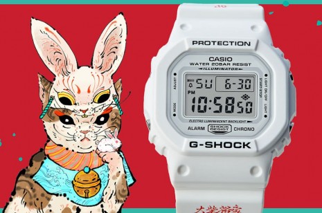 G-SHOCK攜手知名刺青藝術家大柴裕豪打造DW-5600兔年生肖錶