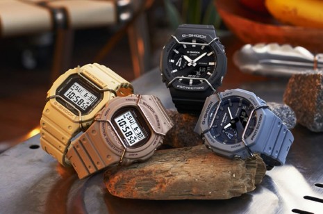 G-SHOCK以金屬防撞桿加大地色系賦予DW-5600、農家橡樹等作品強烈戶外性格