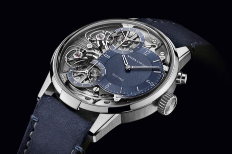 Armin Strom雙擺輪鏡像共震手錶2023年再添藍色精工修飾版