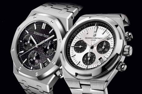 AP皇家橡樹和江詩丹頓Overseas高級不鏽鋼計時錶比較