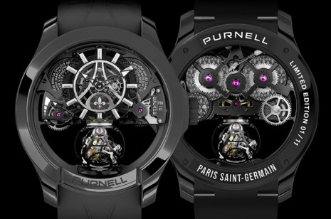 PURNELL與巴黎聖日耳曼PSG合作首款聯名錶曝光 超限量天價陀飛輪充滿濃濃巴黎味