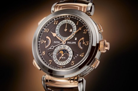 百達翡麗最複雜手錶6300迎來白金玫瑰金雙色新版本 搭配棕色面盤錶帶散發貴族氣質