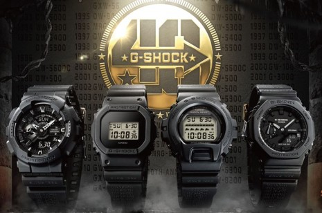 G-SHOCK Remaster Black系列包含農家橡樹和經典方錶 全黑設計暗藏慶祝40週年設計彩蛋