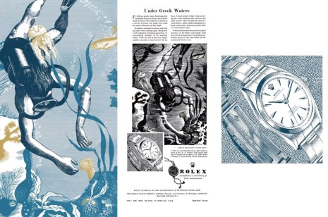 勞力士早期水鬼廣告透露一段神奇的故事