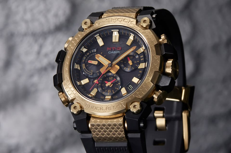 G-SHOCK MT-G系列以龙年生肖为主题打造金光闪闪特别版