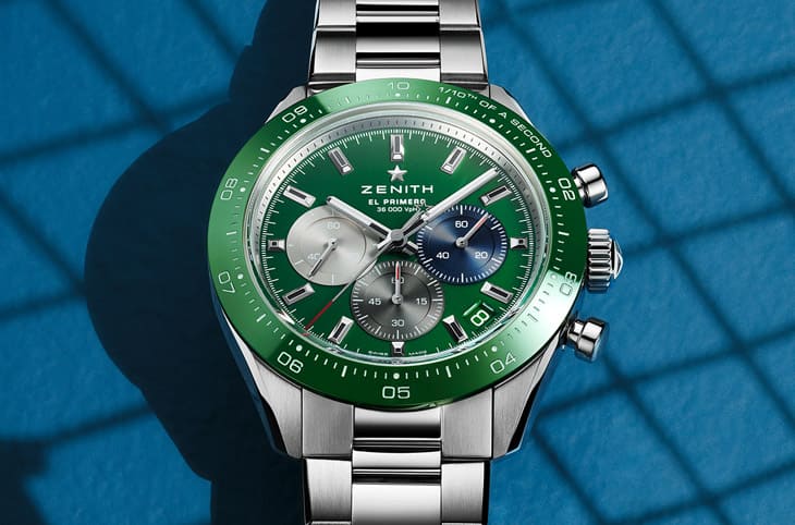 真力时高震频计时表Chronomaster Sport新成员 抢眼绿面或宝石圈顏值再进化