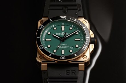 BELL & ROSS青銅方形潛水錶再一發 嶄新換上綠色面盤