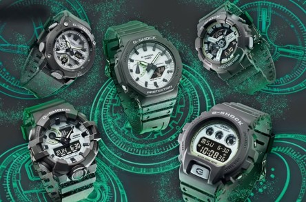 G-SHOCK Hidden Glow系列包含農家橡樹等型號主打面盤有大片磷光效果