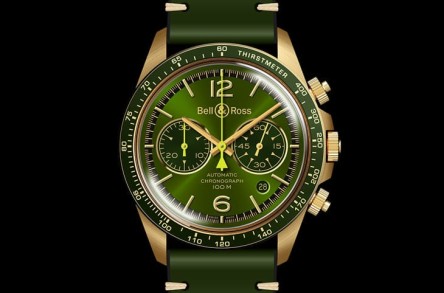 青銅綠面BR V2-94計時碼錶「限量中的限量」 只在BELL & ROSS指定平台獨賣