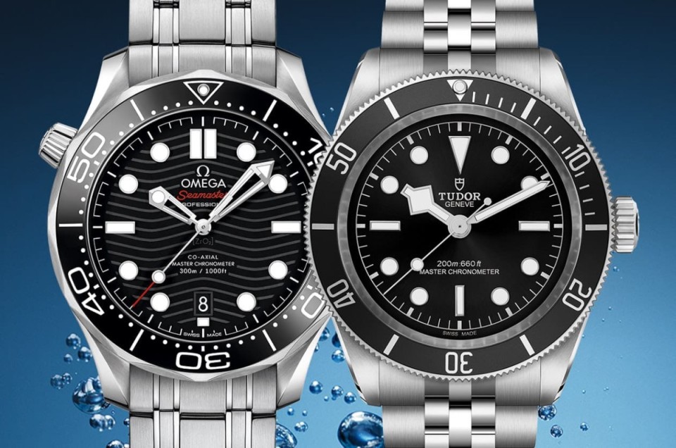「大師天文台潛水錶」 歐米茄海馬300米、帝舵Black Bay比較