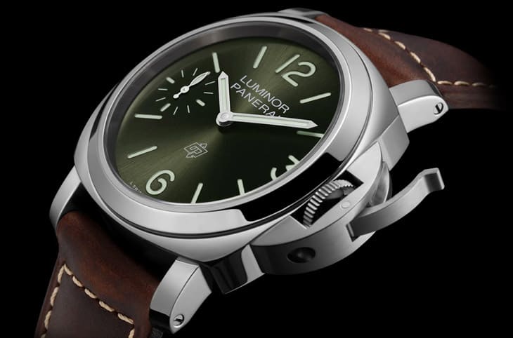沛納海Luminor手上鍊小三針增加專賣店限定款 面盤顏色有點特別