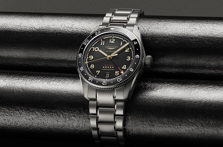 浪琴表Spirit先行者兩地時間39mm版本繼不鏽鋼後增加鈦金屬錶殼新作