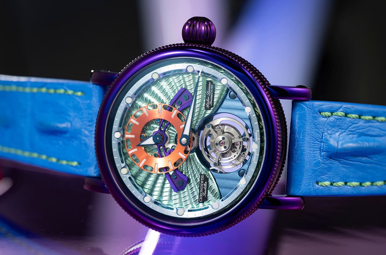 德國製錶新話題！瑞寶高科技工藝加持「變色龍」Open Gear陀飛輪前所未見