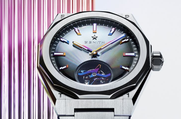 真力時打造第三款Felipe Pantone特別版 面盤融入閃電、彩虹元素引人注目