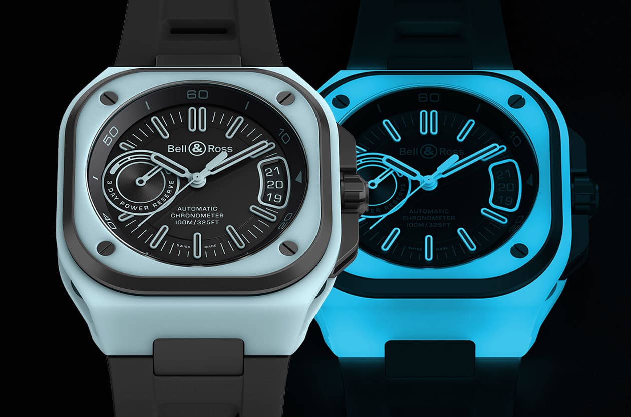 BELL & ROSS Lum系列持續在BR-X5綻放豪邁「藍色夜光」