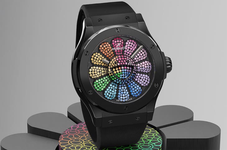 宇舶x村上隆「微笑之花」黑陶瓷彩虹錶拍出高價 全數捐給瑞士知名抗癌基金會