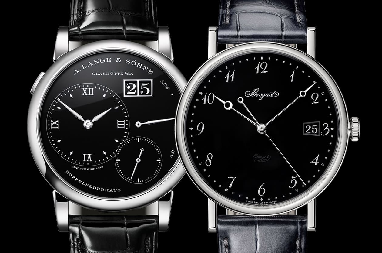 鉑金黑面基本三針 朗格Lange 1與寶璣Classique 5177比較