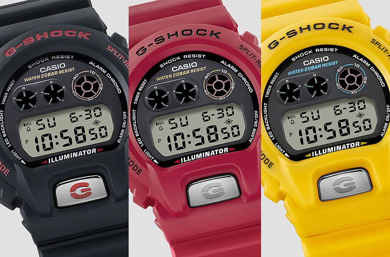 G-SHOCK經典圓錶DW-6900 30週年 復刻新作回味昔日人氣配色