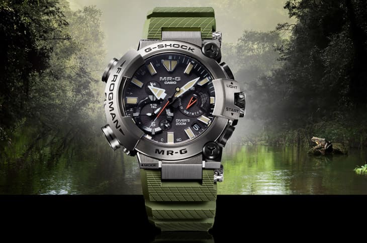 ☆ 美品 ☆ G-SHOCK MAN IN BLACK FROG MAN 潜水蛙 開箱]日版MRG Casio G-Shock Frogman 蛙人MRG-BF1000R-1AJR