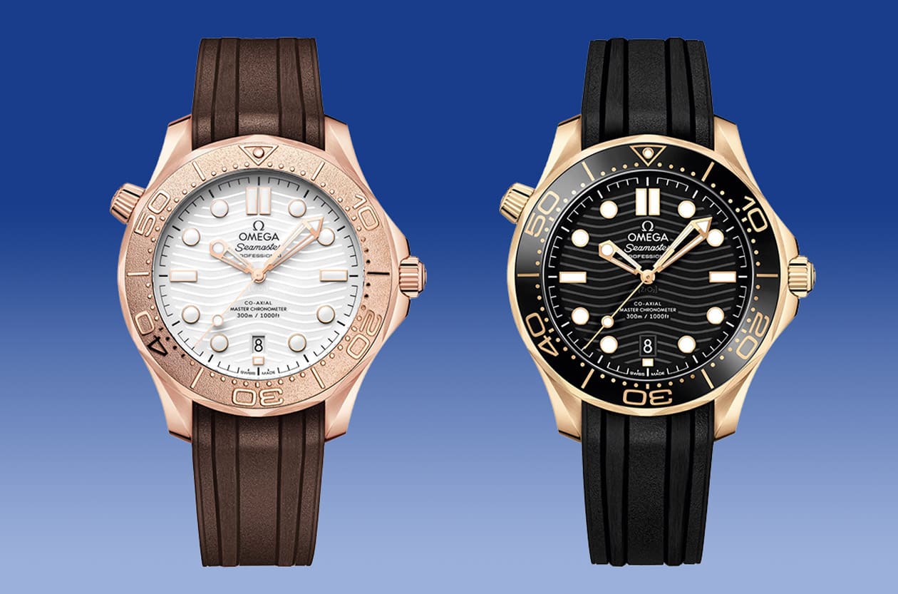 抢先揭开！OMEGA海马潜水300米新款Sedna™金＆Moonshine™金，奢华感爆棚