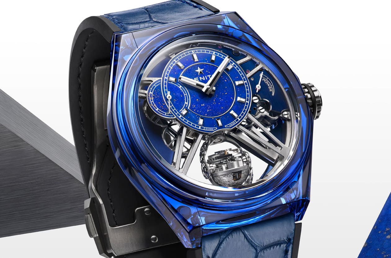 陀飛輪不夠看 真力時DEFY Zero G藍寶石陀螺儀竟能「重力控制」即時校正