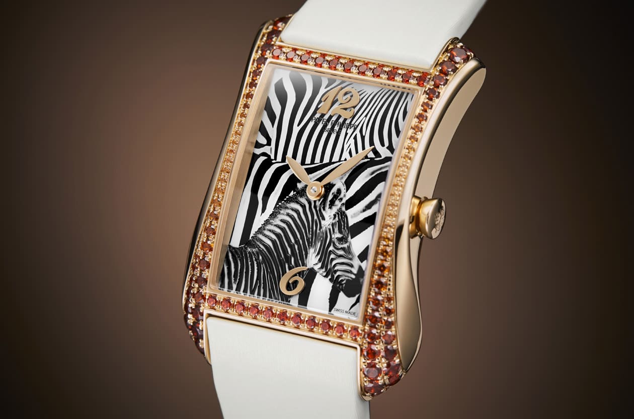 百達翡麗Gondolo「斑馬錶」 將稀有琺瑯圖案靈感轉化為創新藍寶石雕刻工藝