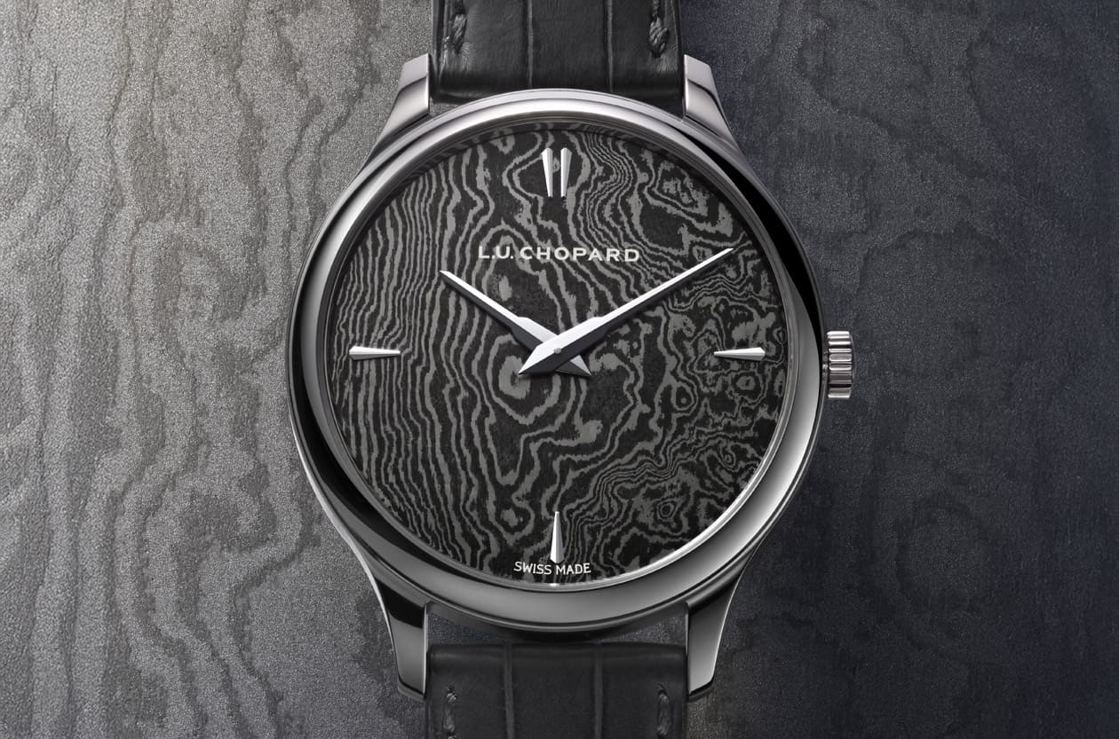 蕭邦L.U.C面盤裡的武士之魂 160層大馬士革鋼淬鍊的獨特雲紋