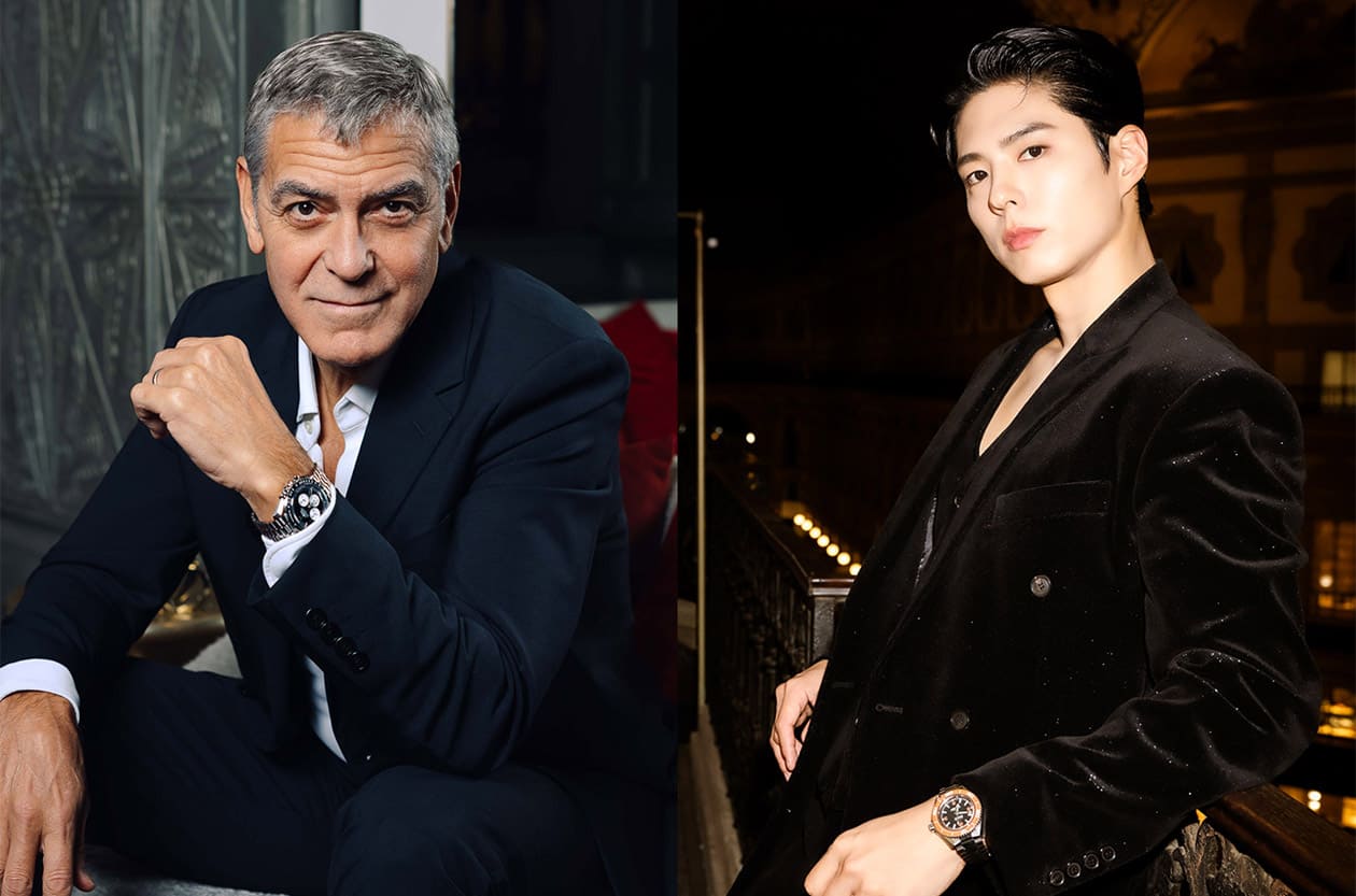 朴寶劍飛米蘭帥出新高度！與喬治克隆尼現身OMEGA House，兩代男神戴錶品味大PK