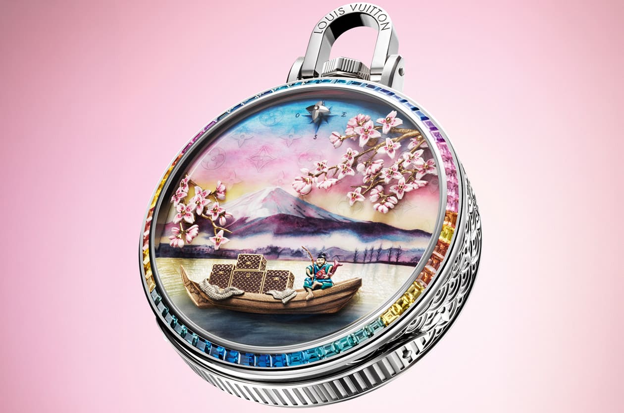 行走的一億元藝術品！LV Escale au Mont Fuji懷錶帶你秒飛日本，絕美富士山粉彩天空太夢幻