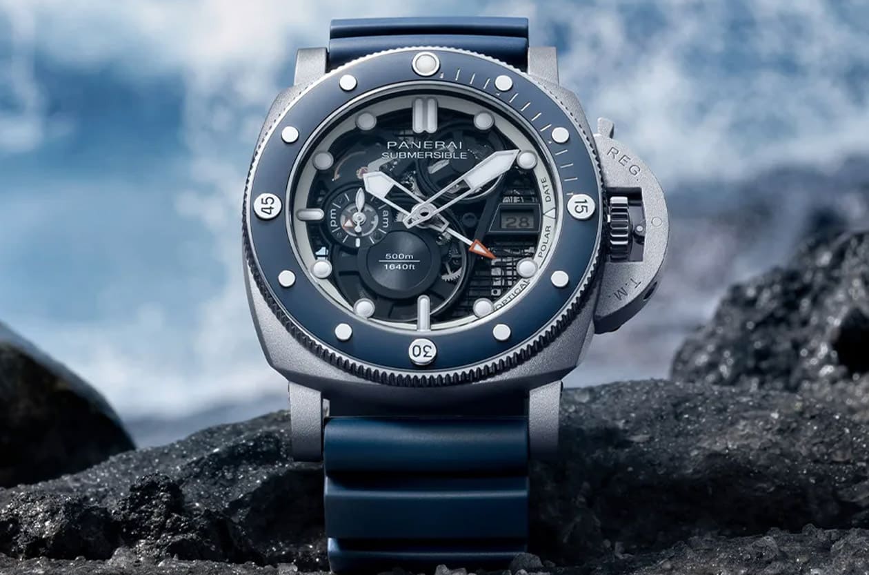 不怕被看透的潛水錶 沛納海Submersible PAM01495鈦金屬鏤空機芯，輕盈與硬派的極致對撞
