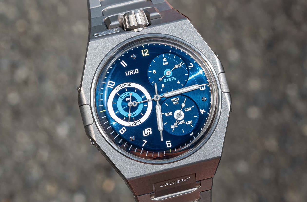 不只看时间，还能量测地球自转与公转？URWERK UR-10 SpaceMeter Blue为时空旅程画下绝美蓝色句点