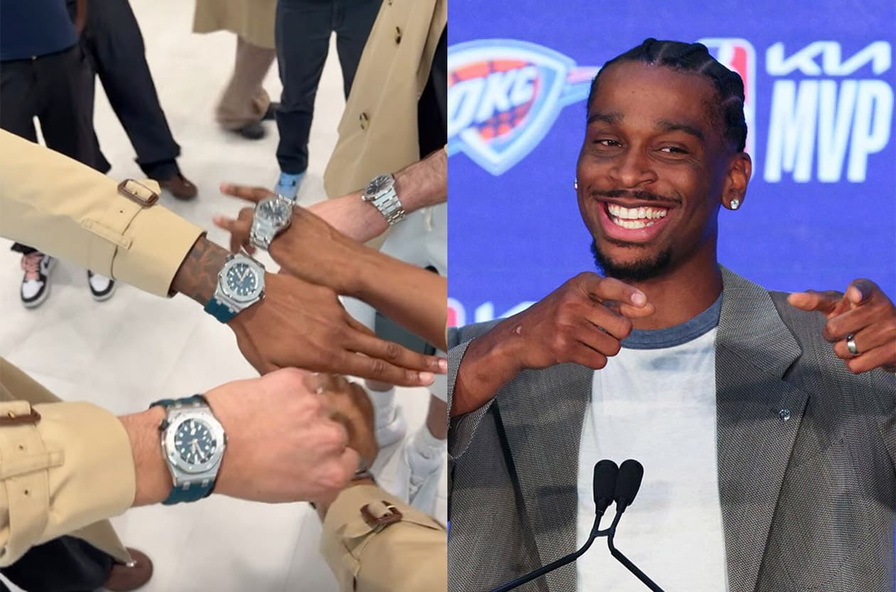 愛彼AP名錶配BURBERRY風衣！NBA最潮MVP SGA帶起高級運動混搭風，超狂「隊友大禮包」全公開