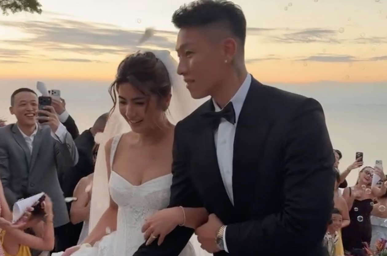 金曲惜敗沒關係！瘦子飛峇里島補辦浪漫大婚，戴歐米茄「綠金登月錶」見證人生高光時刻