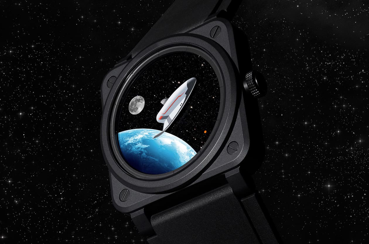 把宇宙戴在手腕上 BELL & ROSS BR-03太空任務限量錶讓你從正面直接看星空運轉