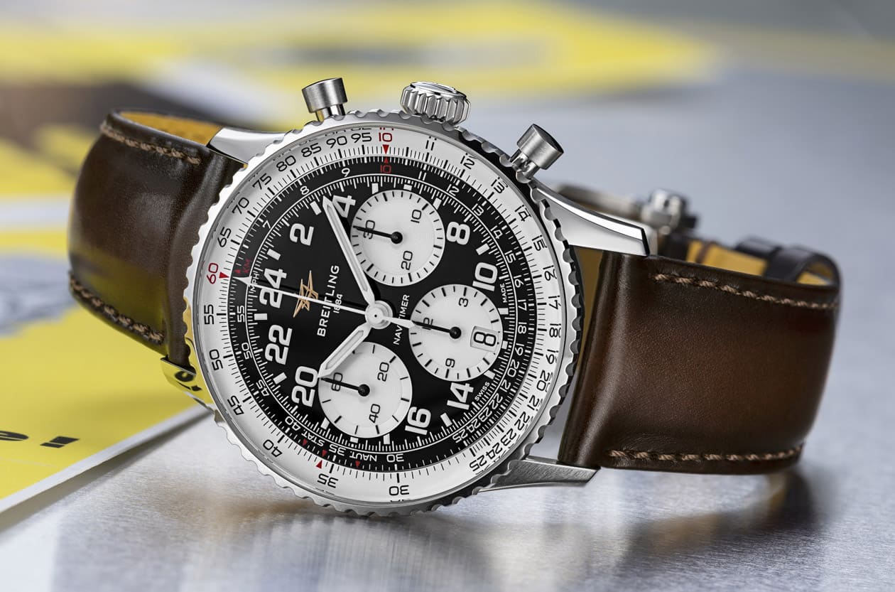 經典雙噴射機標誌回歸 百年靈Navitimer B09/B02手動上鍊飛行錶轉入常態系列