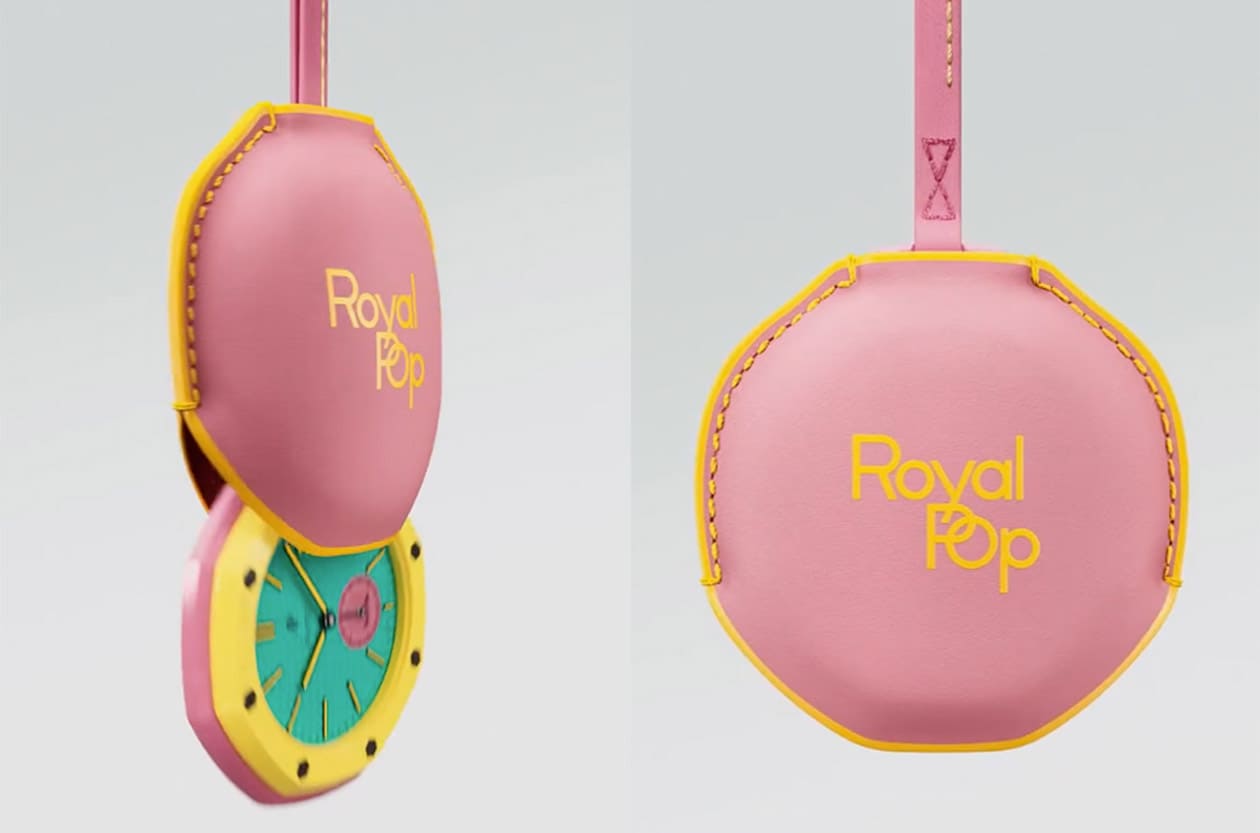 還沒等到錶帶卻先迎來它！SWATCH聯名AP Royal Pop懷錶再出招：1,450元皮革保護套官網開賣