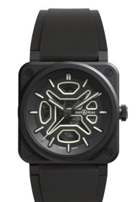 BELL & ROSS 柏莱士 BR 03 系列BR-03 Skeleton Lum Ceramic